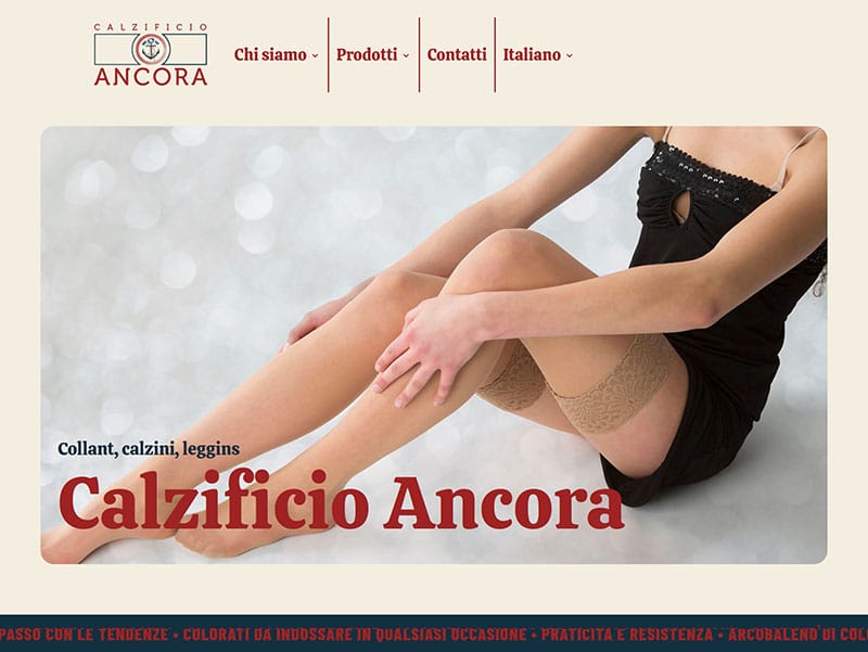Sito-web-per-un-calzificio-di-mantova-homepage